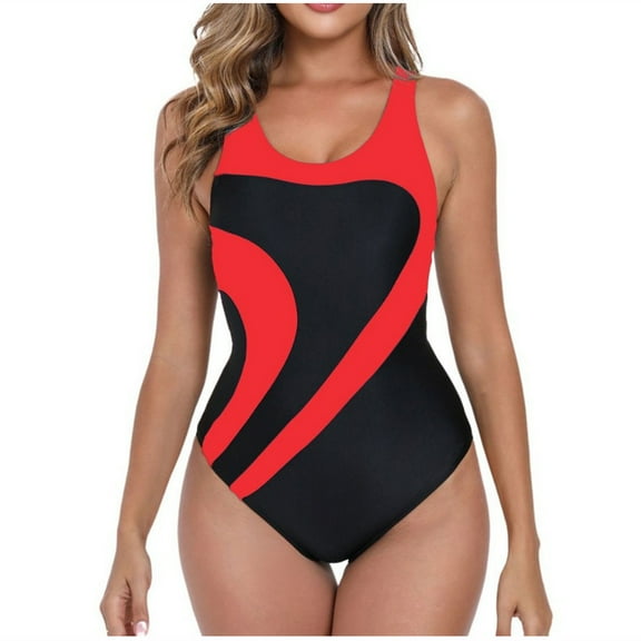 Drses Women's Athletic One Piece Swimsuit - Tummy Control Training Suit with Colorblock Design for Lap Swimming | 2025 Swimwear (Sizes S-2XL)