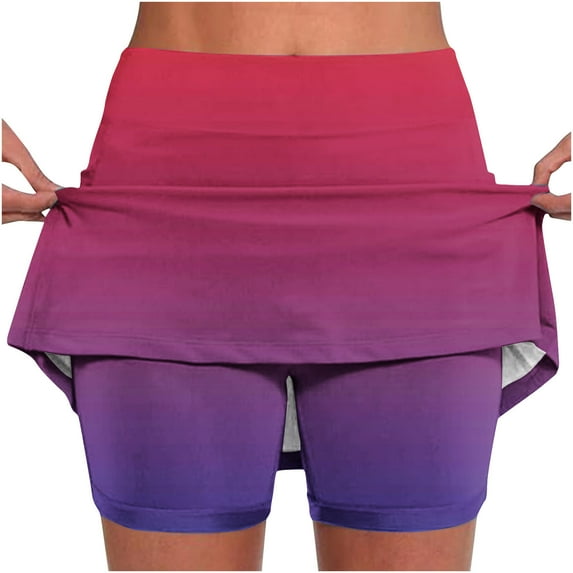 Drses Women's Athletic Shorts Tummy Control Skorts for Women High Waist Athletic Sports Skirt Shorts Leggings Casual Shorts with Pockets