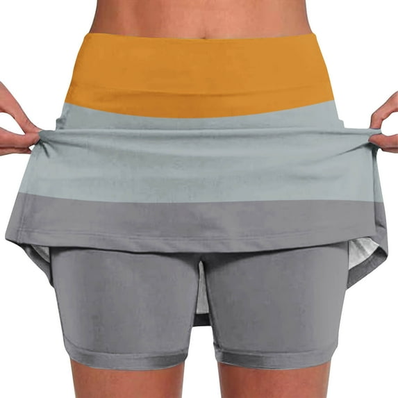 Drses Women's Athletic Shorts Tummy Control Skorts for Women High Waist Athletic Sports Skirt Shorts Leggings Casual Shorts with Pockets