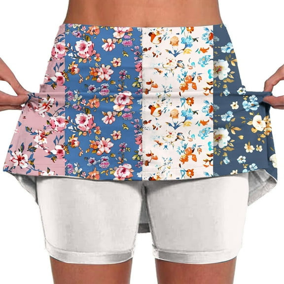 Drses Women's Athletic Shorts Tummy Control Skorts for Women High Waist Athletic Sports Skirt Shorts Leggings Casual Shorts with Pockets