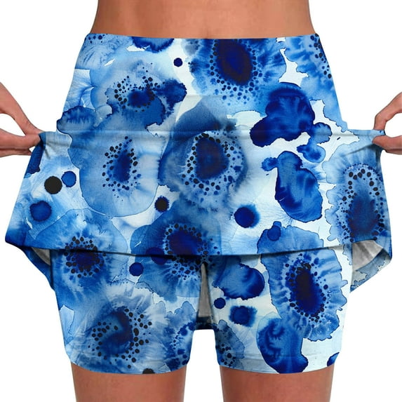 Drses Women's Athletic Shorts Tummy Control Skorts for Women High Waist Athletic Sports Skirt Shorts Leggings Casual Shorts with Pockets
