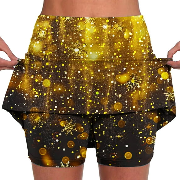 Drses Women's Athletic Shorts Tummy Control Skorts for Women High Waist Athletic Sports Skirt Shorts Leggings Casual Shorts with Pockets