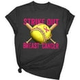 thumbnail image 1 of Drses ‌‌‌‌‌‌‌‌‌‌‌‌Women's Breast Cancer Awareness Short Sleeve Tee | Survivor Support Butterfly & Pink Ribbon T-Shirt, 1 of 3