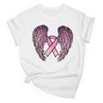 thumbnail image 1 of Drses ‌‌‌‌‌‌‌‌‌‌‌‌Women's Breast Cancer Awareness Tee | Pink Ribbon Warrior Survivor T-Shirt Short Sleeved Round Neck Top, 1 of 3