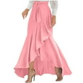 thumbnail image 1 of Drses‌‌ ‌‌‌‌‌‌‌‌‌‌‌‌‌‌‌‌‌‌‌Women's Casual Mermaid Maxi Skirt - A-Line Wrap Tie Waist with Ruffle Fishtail Hem for Everyday Wear, 1 of 6