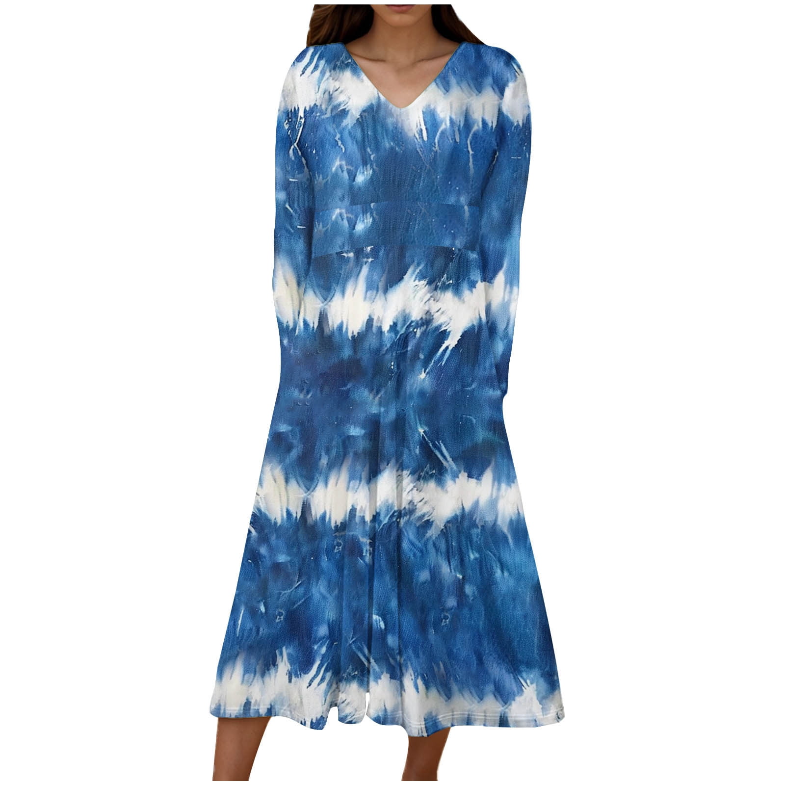 Women's Flowy Belted Loose Fit Maxi Dress main image 0