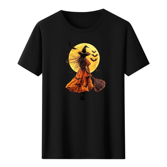 Drses‌‌ ‌‌‌‌‌‌‌‌‌‌‌‌‌‌‌‌‌‌‌‌Women's Halloween Ghost & Pumpkin Graphic T-Shirt - In My Spooky Era Short Sleeve Crew Neck Tee