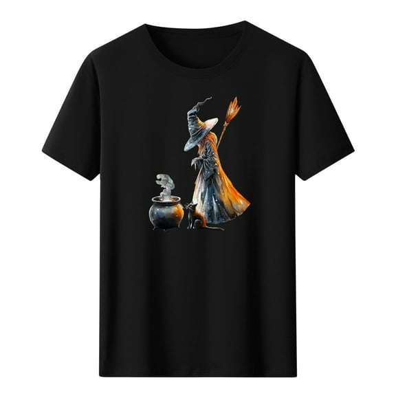 Drses‌‌ ‌‌‌‌‌‌‌‌‌‌‌‌‌‌‌‌‌‌‌‌Women's Halloween Ghost & Pumpkin Graphic T-Shirt - In My Spooky Era Short Sleeve Crew Neck Tee