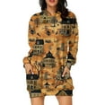 thumbnail image 1 of Drses‌‌ ‌‌‌‌‌‌‌‌‌‌‌‌‌‌‌‌‌‌‌‌‌‌‌‌‌‌‌‌‌‌Women's Halloween Hoodie Dress - Long Sleeve Graphic Pullover with Pockets Spooky Casual Outfit, 1 of 7