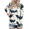 thumbnail image 1 of Drses‌‌ ‌‌‌‌‌‌‌Women's Halloween Pumpkin Hoodie - Long Sleeve Loose Pullover Sweatshirt for Fall, 1 of 4