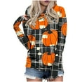thumbnail image 1 of Drses‌‌ ‌‌‌‌‌‌‌Women's Halloween Pumpkin Hoodie - Long Sleeve Loose Pullover Sweatshirt for Fall, 1 of 4