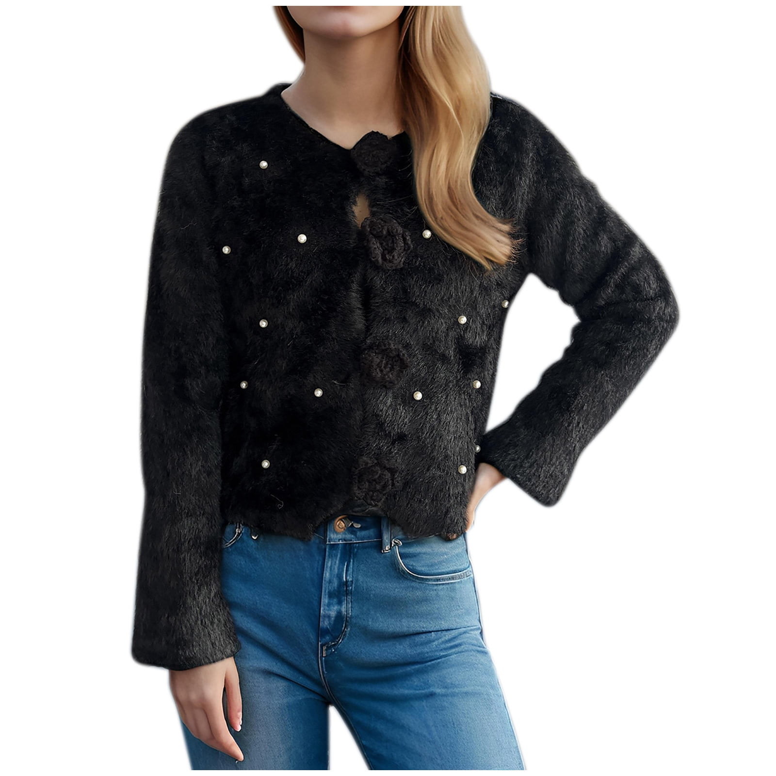 Fuzzy Mohair Cardigan – Plush, Ultra-Soft Knit for Cozy Style