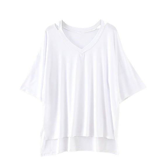 Drses‌‌ ‌‌‌‌‌‌‌‌‌‌‌‌‌‌‌‌‌‌‌‌‌‌‌‌‌‌‌‌‌‌‌‌‌‌‌‌‌‌‌‌‌‌‌‌‌‌Women's Oversized V Neck Blouse - Loose Fit Short Sleeve Casual Top for Summer‌
