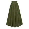 thumbnail image 1 of Drses‌‌ ‌Women's Renaissance Maxi Skirt - Elastic High Waist Flowy A-Line Long Skirt, 1 of 2