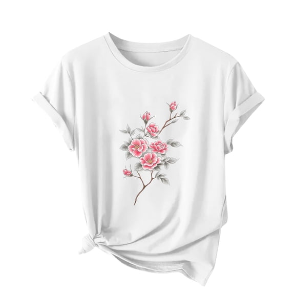 Drses‌‌ ‌‌‌Women's Star Print Graphic Tee - 100% Cotton Oversized Crewneck T-Shirt