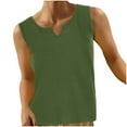 thumbnail image 1 of Drses Women's Tank Tops Fashion Women's Casual Sleeveless Solid V-neck Top Blouse T-shrit Tank Top Womens Summer Tops, 1 of 6