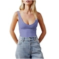 thumbnail image 1 of Drses Women's Tank Tops Fashion Women's Solid Round Neck Camisole Womens Summer Tops, 1 of 5
