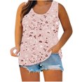 thumbnail image 1 of Drses Women's Tank Tops Plus Size Tunic Tops For Women Sexy Round-Neck Blouse Lace Casual Loose Summer Sleeveless Tank Womens Summer Tops, 1 of 5