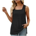 thumbnail image 1 of Drses Women's Tank Tops Women's Fashion Casual Collar Comfortable Loose T-shirt Sleeveless Top Womens Summer Tops, 1 of 6