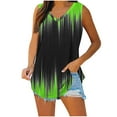thumbnail image 1 of Drses Women's Tank Tops Womens Print Tank Tops V-Neck Basic Casual Flowy Summer Sleeveless T-Shirt Womens Summer Tops, 1 of 7