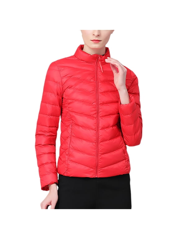 Women's Ultra Light Weight Packable Down Jacket with Removable Hoodie