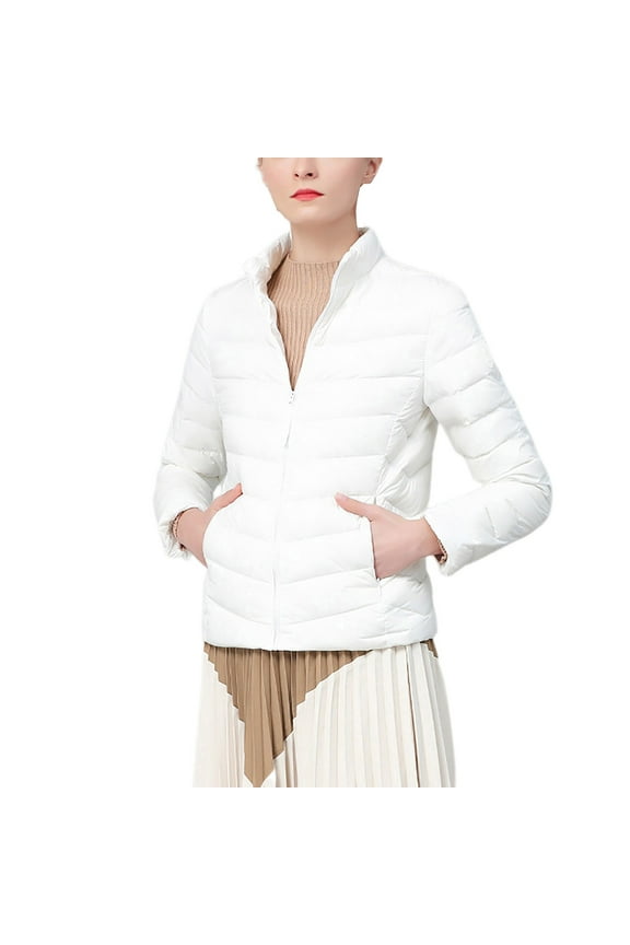 Women's Ultra Light Weight Packable Down Jacket with Removable Hoodie