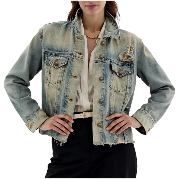 Drses Women's Vintage Vintage High-end Casual Versatile Short Jacket Jacket