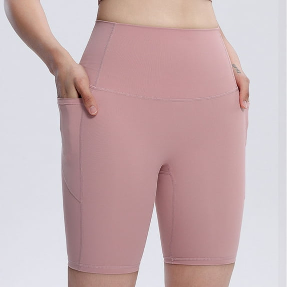 Drses Womens Biker Shorts with Side Pockets Workout Athletic Running Yoga Bike Shorts Women's Athletic Workout Shorts