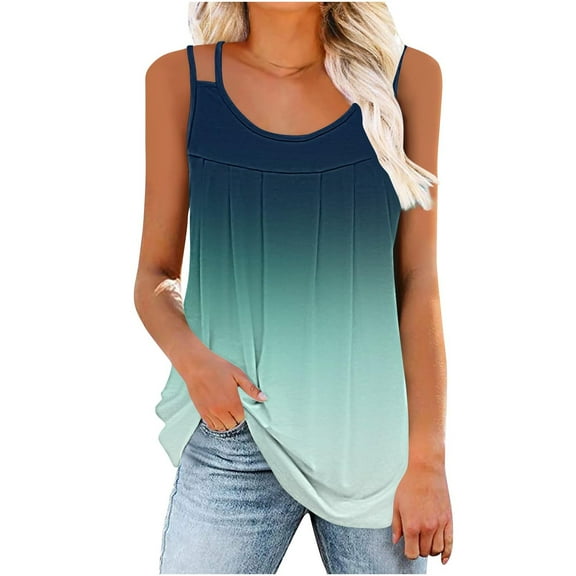 Drses Womens Camisole Tank Tops, Camisole Tops for Women Fashion Women Sleeveless Garment Comfortable Breathable Round Neck Blouses Tops