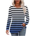 thumbnail image 1 of Drses Womens Casual Crewneck Sweatshirt Long Sleeve Solid Color Shirt Soft Lightweight Loose Top, 1 of 6