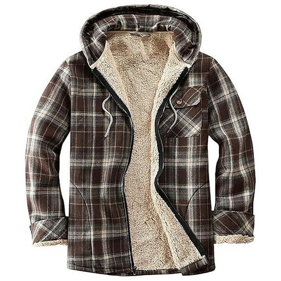 Drses Womens Fuzzy Fleece Vest,Women's Long Sleeve Lightweight Fashion Full Zip Fleece Flannel Jacket Fashion Plaid Jacket