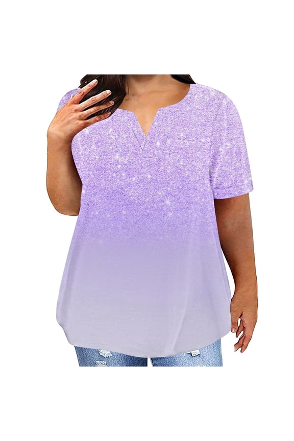 Womens Plus Size Dandelion Print Tshirt Cute Graphic Floral Tees Short Sleeve Summer Blessed Tee Tops