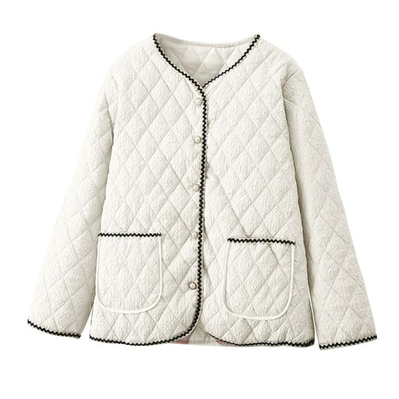 Drses Womens Puffer Coat Collared Quilted Jacket With Pockets Warm Windbreaker Down Jacket Lightweight Puffer Jacket