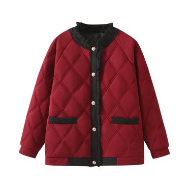 Drses Womens Puffer Coat Collared Quilted Jacket With Pockets Warm Windbreaker Down Jacket Lightweight Puffer Jacket
