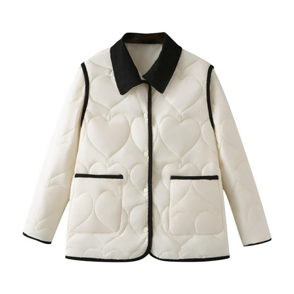 Drses Womens Puffer Coat Collared Quilted Jacket With Pockets Warm Windbreaker Down Jacket Lightweight Puffer Jacket