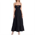 thumbnail image 1 of Drses Womens Summer Spaghetti Strap Long Dress Boho Low Cut Dress Backless Bodycon Midi Dress Summer Dresses for Women, 1 of 8