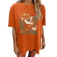 thumbnail image 1 of Drses Womens Summer Tops Oversized Tshirt Flower Graphic Tees Short Sleeve Shirts Summer Casual Loose Flower Plant Shirts Tops, 1 of 5