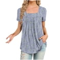 thumbnail image 1 of Drses Womens Summer Tops Women Fashion Casual Short Sleeve Loose T-Shirt Blouse Tops Womens Tops, 1 of 3