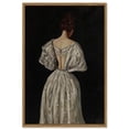 thumbnail image 1 of Drsoum 16x24in Vintage Canvas Wall Art Home Decor Medieval Lady Fashion Room Decor for Hallway Living Room - Natural Framed, 1 of 6