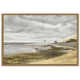 thumbnail image 1 of Drsoum 16x24in Vintage Classical Painting Coastal Room Decor Framed Canvas Wall Art for Bathroom Bedroom Living Room - Natural Framed, 1 of 7