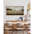thumbnail image 1 of Drsoum 20x40in Natural Framed Vintage Landscape Large Canvas Wall Art Grassland Classic Wall Prints Modern Farmhouse Hallways Dining Rooms Bedroom Living Rooms Decor, 1 of 7