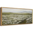 thumbnail image 1 of Drsoum 20x40in Natural Framed Vintage Landscape Large Canvas Wall Art Prairie in Full Bloom Classic Painting Modern Farmhouse Bathroom Office Decor, 1 of 6