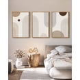 thumbnail image 1 of Drsoum Boho Wall Art 24x36in3pcs Large Natural Framed Minimalist Bohemain Wall Printing Abstract Canvas Prints Decor, 1 of 6