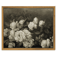thumbnail image 1 of Drsoum Framed Floral Canvas Wall Art Vintage Classical Painting Retro Flower Room Decor for Kitchen Bedroom Office Hallway - 8x10in Natural Framed, 1 of 6
