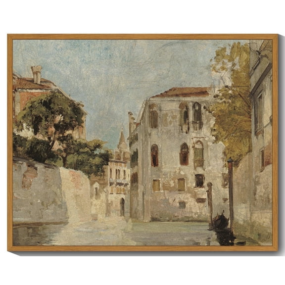 Drsoum French Town Vintage Wall Art Classic Wall Prints Bathroom Hallways Office Decor - 8x10in Nature Framed