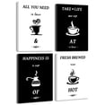 thumbnail image 1 of Drsoum Inspiring Wall Art Characters Wall Printing Ready to Hang Bedroom Hallway Kitch Office Decor 8x10in4pcs Natural Framed, 1 of 5