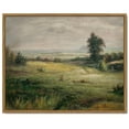 thumbnail image 1 of Drsoum Landscape Canvas Wall Art Vintage Classical Framed Paints The Vast Grassland Room Decor - 11x14in Natural Framed, 1 of 6