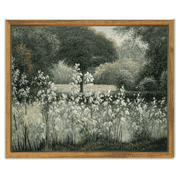 Drsoum Landscape Canvas Wall Art Vintage Classical Painting Room Decor for Hallway - 8x10in Framed