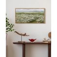 thumbnail image 1 of Drsoum Large 20x40in Natural Framed Rustic Meadow Sea of Wildflower Field Vintage Wall Art Landscape Painting Retro Floral Scenery Farmhouse Kitchen Living Room Decor, 1 of 7