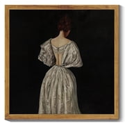 Drsoum Medieval Lady Classic Home Decor Vintage Canvas Wall Art Farmhouse Bathroom Office Decor 10x10in Natural Framed deal from Walmart